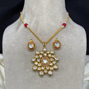 Amoliya Jewels Gold Plated Kundan Necklace Set
