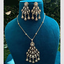 Amoliya Jewels Gold Plated Polki Kundan Necklace Set