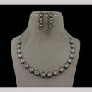 Amoliya Jewels 2 Tone Plated Kundan Necklace Set