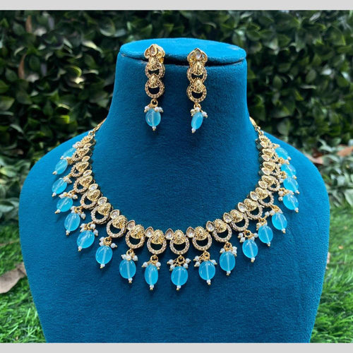 Amoliya Jewels Asturians Stone Necklace Set