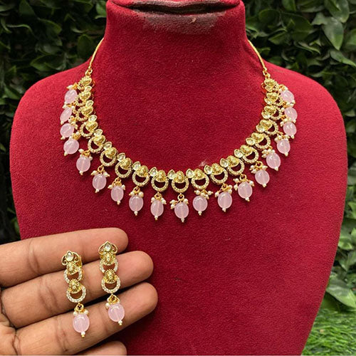 Amoliya Jewels Asturians Stone Necklace Set
