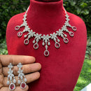 Amoliya Jewels American Dimond Necklace Set
