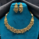 Amoliya Jewels Modern Devotion Pearl Temple Necklace Set 