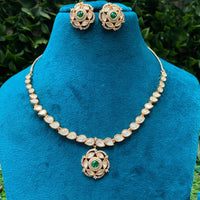 Amoliya Jewels Starry Shine Crystal And Austrain Stone Necklace Set