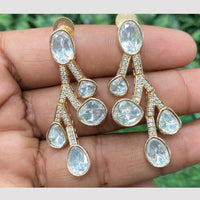 Amoliya Jewels Veil Of Tradition Polki Kundan Dangler Earrings 