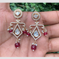 Amoliya Jewels Mirror Of The Moon Polki Kundan And Pearl Dangler Earrings 