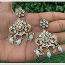 Amoliya Jewels  Royal Regin Polki Kundan And Pearl Dangler Earrings