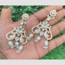 Amoliya Jewels Divine Descent Polki Kundan And Beads Dangler Earrings