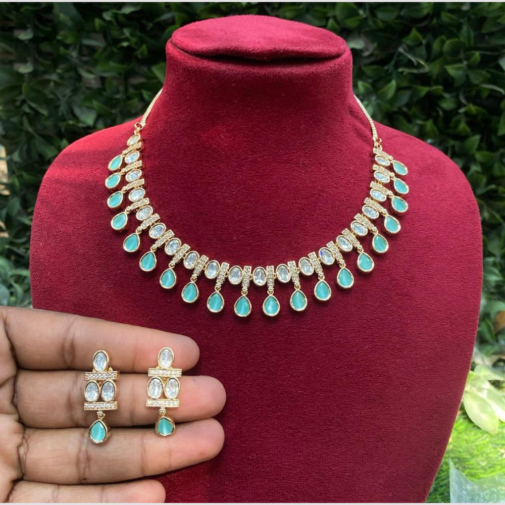 Amoliya Jewels Golden Hour Glam Polki Kundan Luxe Look Necklace Set