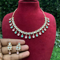 Amoliya Jewels Golden Hour Glam Polki Kundan Luxe Look Necklace Set