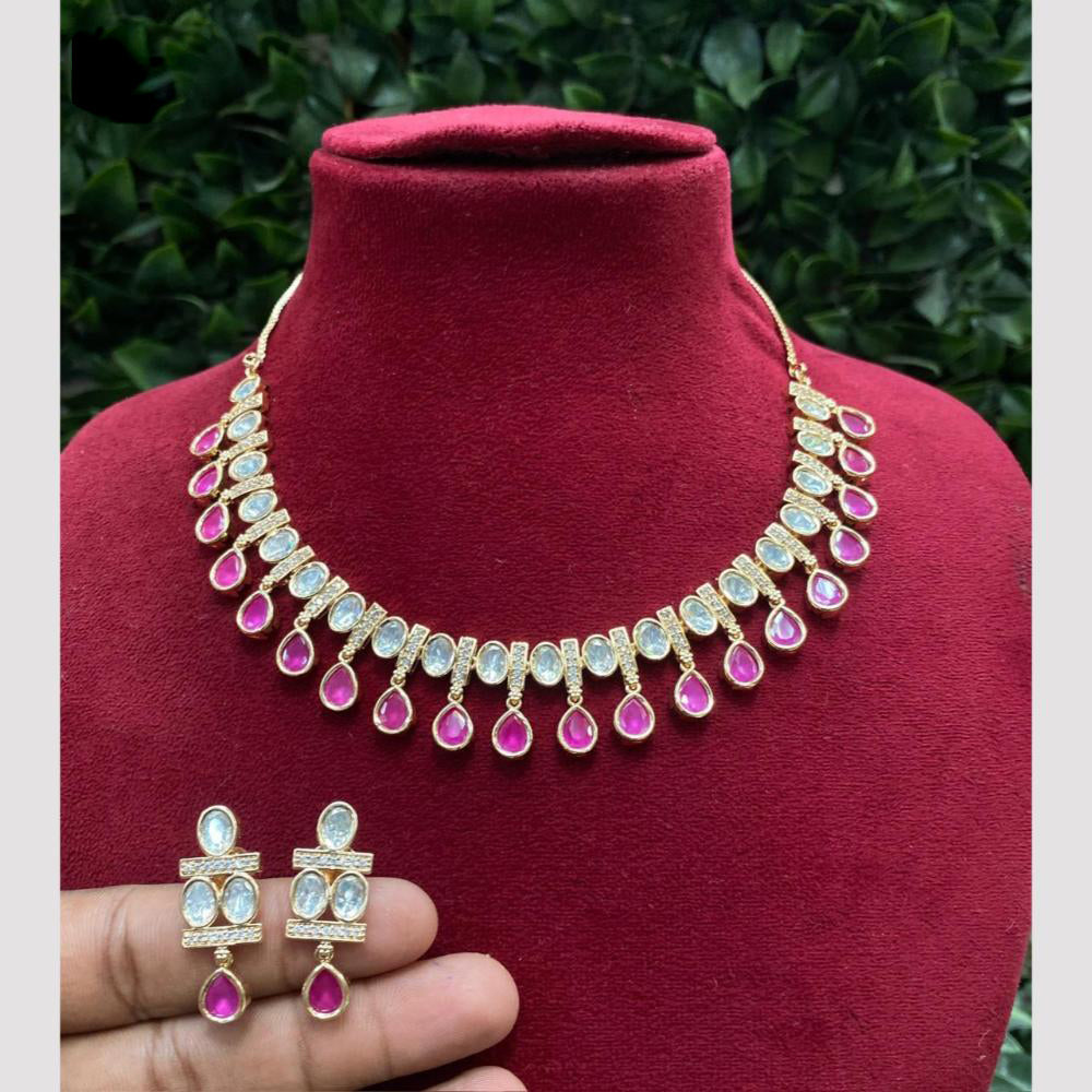Amoliya Jewels Golden Hour Glam Polki Kundan Luxe Look Necklace Set