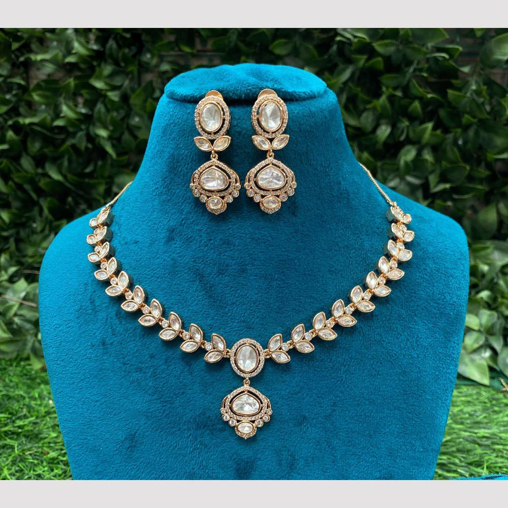 Amoliya Jewels Glam By Heritage Kundan Royal Vibe Necklace Set
