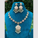 Amoliya Jewels Rang Mahal Pearl And Kundan Meenakari Elegance Necklace Set 