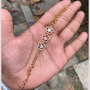 Amoliya Jewels Twilight Hexa Polki Kundan Delight Bracelet
