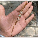 Amoliya Jewels Twilight Hexa Polki Kundan Delight Bracelet