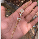 Amoliya Jewels Twilight Hexa Polki Kundan Delight Bracelet