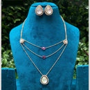 Amoliya jewels Whispers of Royalty Polki Kundan Necklace Set