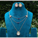 Amoliya jewels Whispers of Royalty Polki Kundan Necklace Set