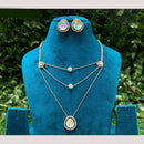 Amoliya jewels Whispers of Royalty Polki Kundan Necklace Set
