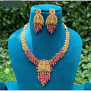 Amoliya Jewels Goddess Glow Traditional Necklace Set