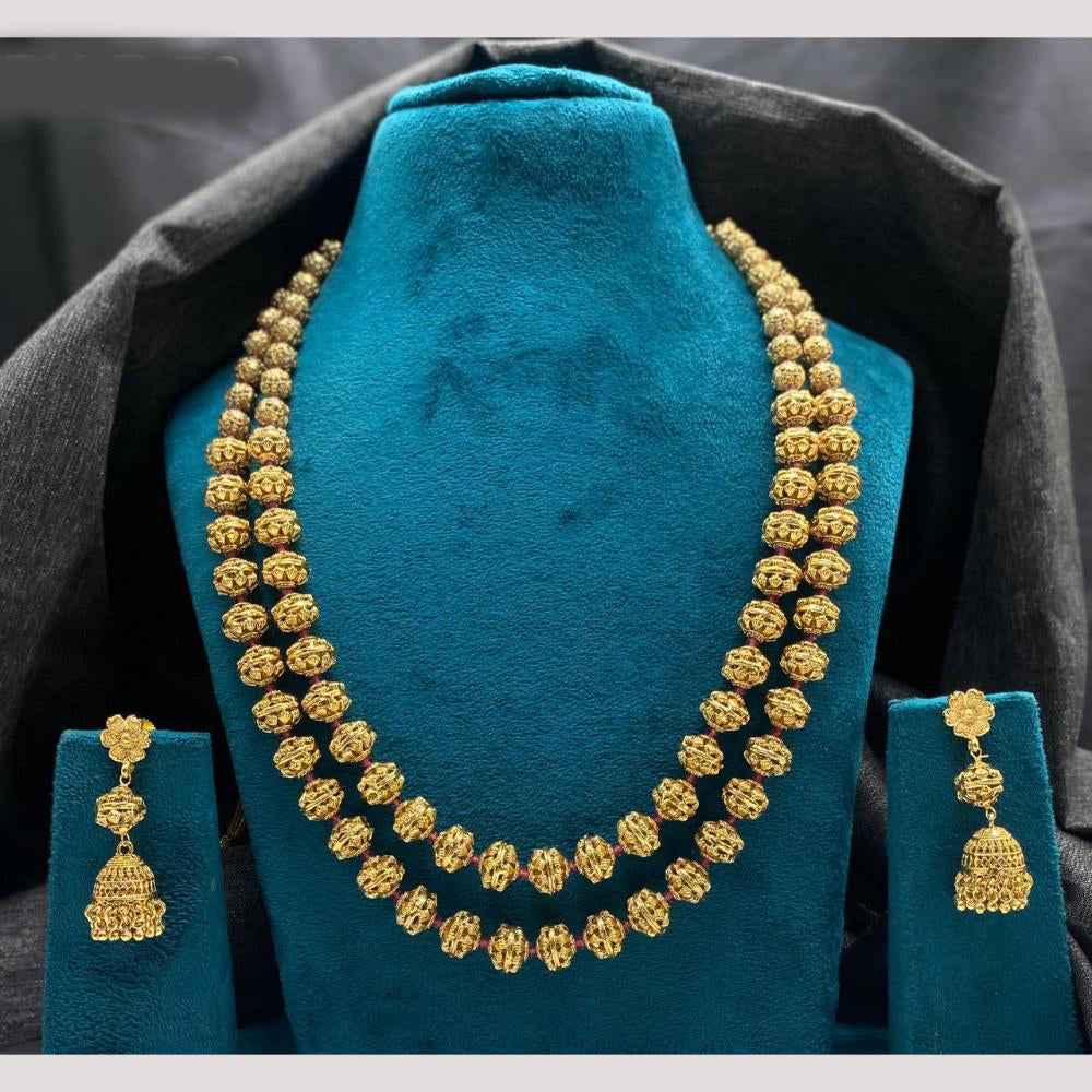 Amoliya Jewels Royal Aura Beaded Mala Necklace Set