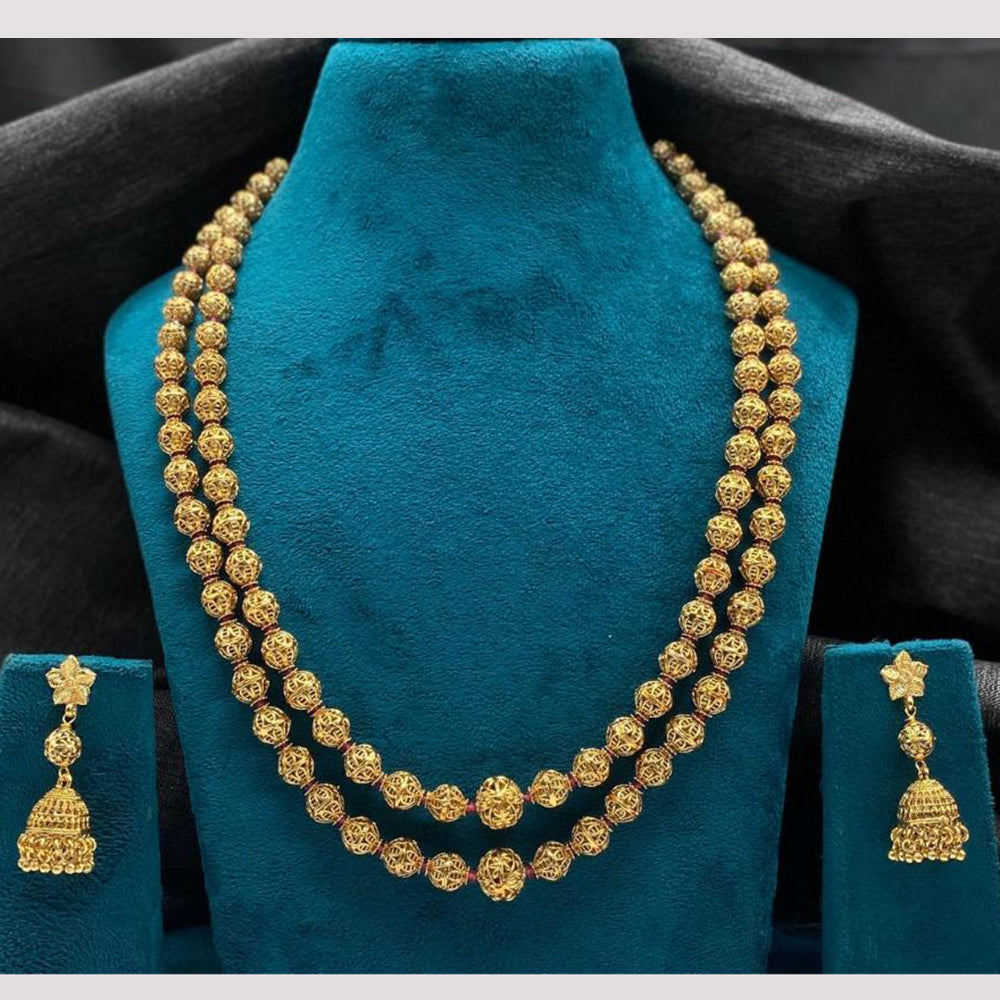 Amoliya Jewels Heritage Diva Beaded Necklace Set