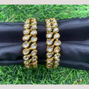 Amoliya Jewels Golden Glimmer Designer Bangles set