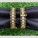 Amoliya Jewels Dazzle Loop Designer Polki Kundan Openable Bangles
