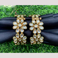 Amoliya Jewels Dazzle Loop Designer Polki Kundan Openable Bangles