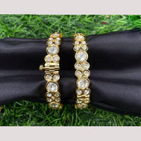 Amoliya Jewels Luminous Legacy Polki Kundan Openable Bangles