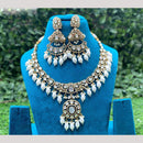 Amoliya Jewels Elegant Kundan and Pearl Necklace Set
