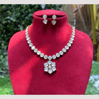 Amoliya Jewels Royal Heavy Polki Kundan Stone Necklace Set