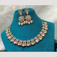 Amoliya Jewels Royal Heavy Polki Kundan Stone Necklace Set