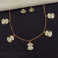 Amoliya Jewels Classic Polki Kundan Necklace Set