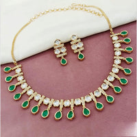 Amoliya Jewels Classic Polki Kundan Necklace Set
