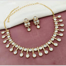 Amoliya Jewels Classic Polki Kundan Necklace Set