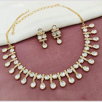 Amoliya Jewels Classic Polki Kundan Necklace Set