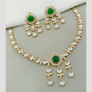 Amoliya Jewels Classic Polki Kundan Necklace Set