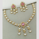 Amoliya Jewels Classic Polki Kundan Necklace Set