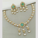 Amoliya Jewels Classic Polki Kundan Necklace Set