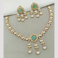 Amoliya Jewels Classic Polki Kundan Necklace Set