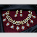 Amoliya Jewels Classic Polki Kundan Necklace Set