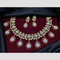 Amoliya Jewels Classic Polki Kundan Necklace Set