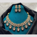 Amoliya Jewels Classic Polki Kundan Necklace Set