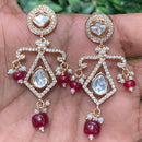 Amoliya Jewels Timeless Radiance Polki Kundan And Pearl Dangler Earrings