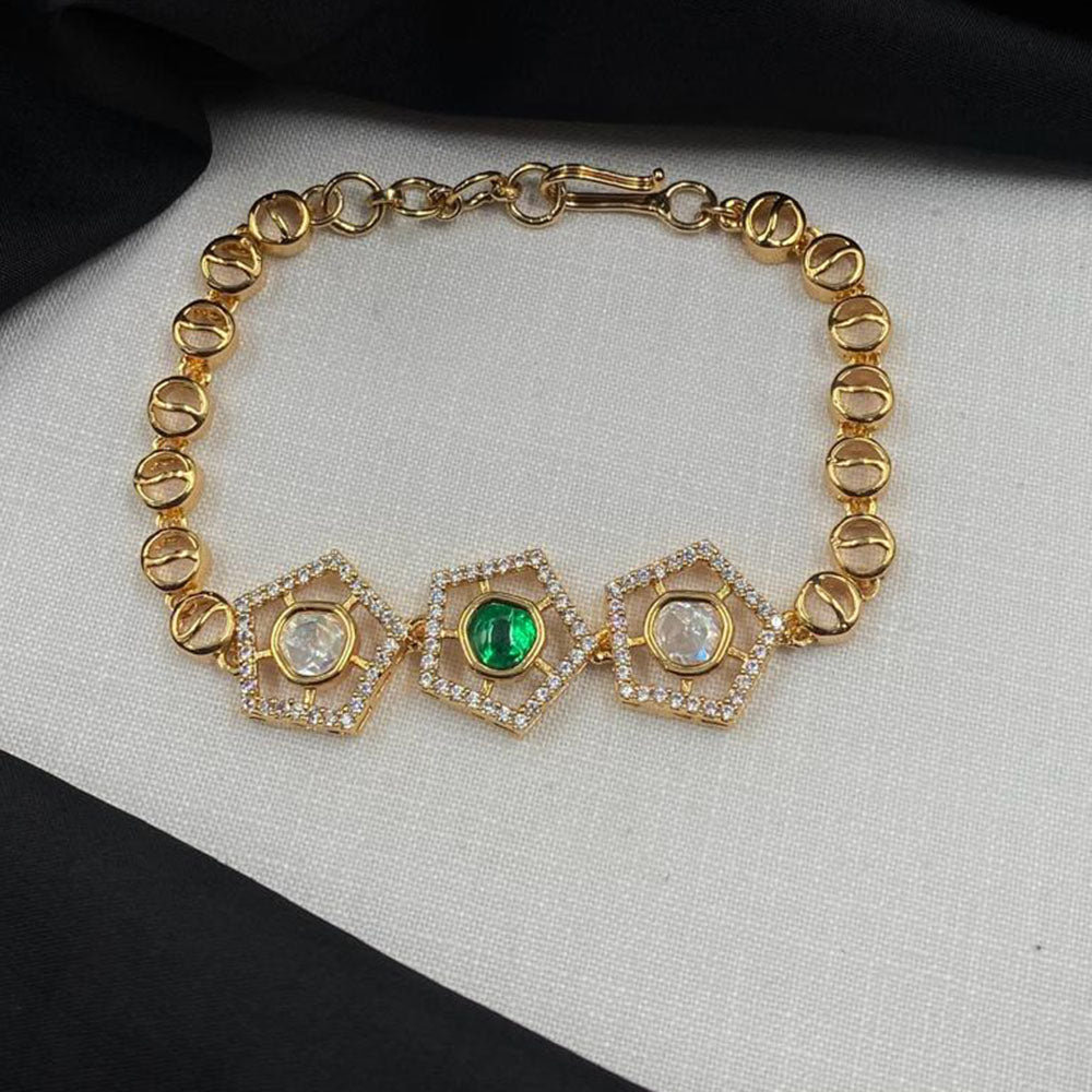 Amoliya Jewels Radiance Shine Polki Kundan Bracelet