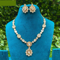 Amoliya Jewels Timeless Beauty Polki Kundan Necklace Set