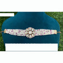 Amoliya Jewels Fusion Look Polki Kundan And Pearls Bracelet