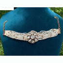 Amoliya Jewels Fusion Look Polki Kundan And Pearls Bracelet