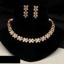 Amoliya Jewels Glamorous Heavy Polki Kundan Necklace Jewelry Set